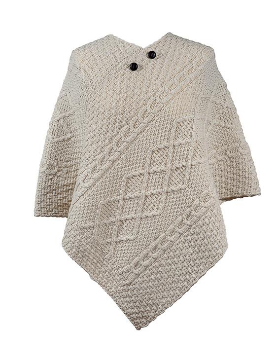 aran cashmere Anderson Clan Aran Poncho