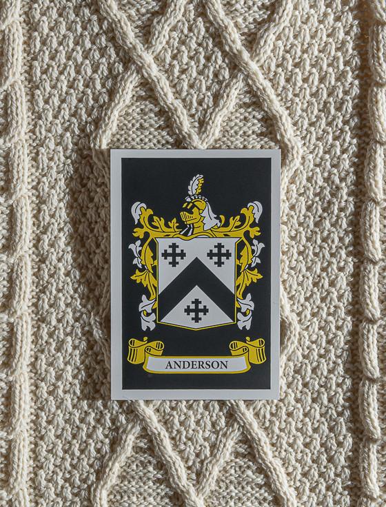 Aran Cashmere Anderson Clan Scarf