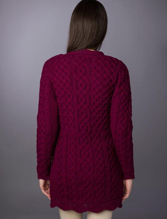 Aran Cashmere ‎Aran A-Line Lace‎ Cardigan