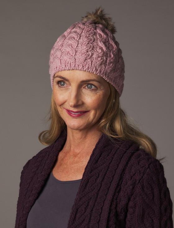 Aran Cashmere Aran Bobble Hat