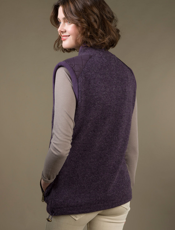 Aran Cashmere Aran Cable Knit Body Warmer