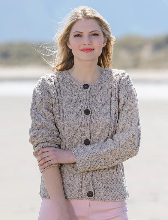 aran cashmere Aran Cable Knit Cardigan‎‎‎‎