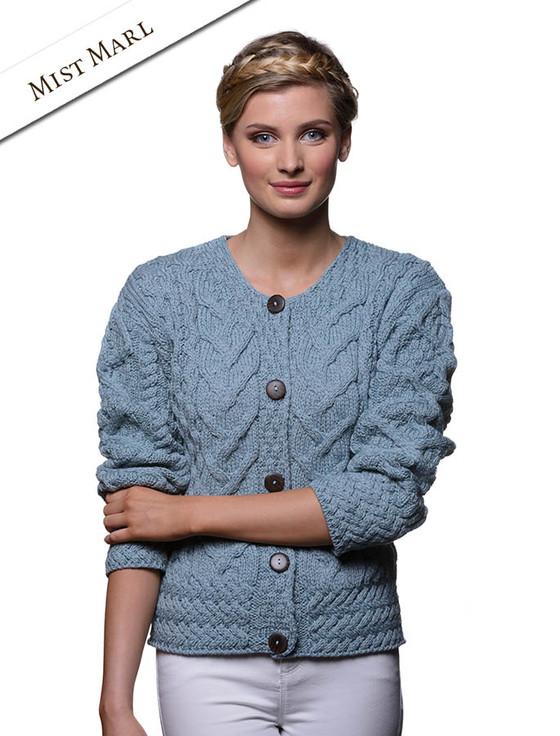 Aran Cashmere Aran Cable Knit Cardigan‎‎‎