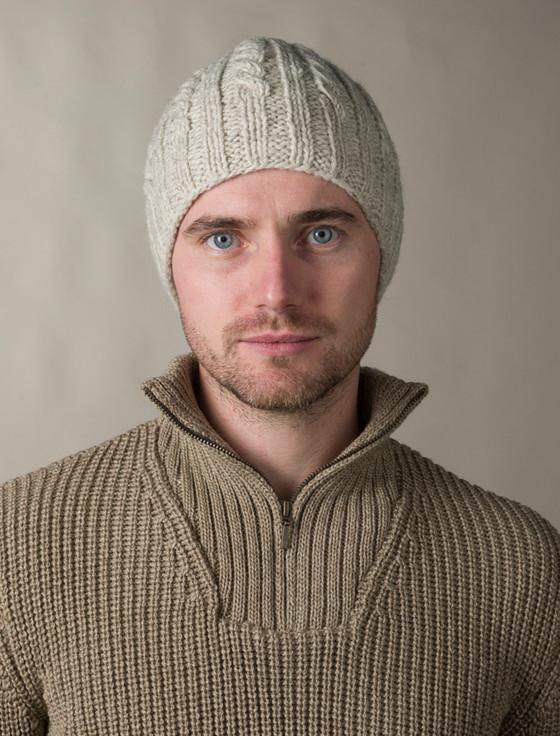 Aran Cashmere Aran Fleece Lined Beanie