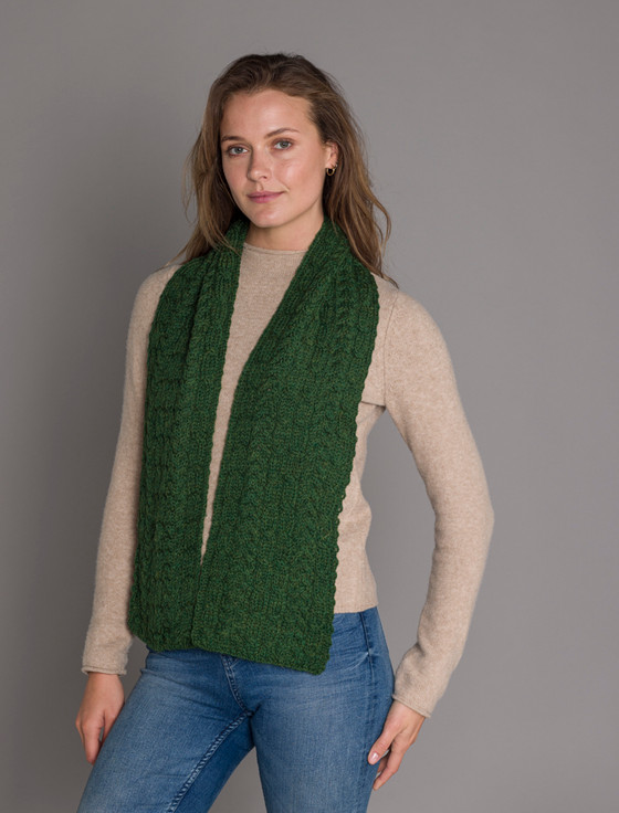 Aran Cashmere Aran Heritage Cable Scarf