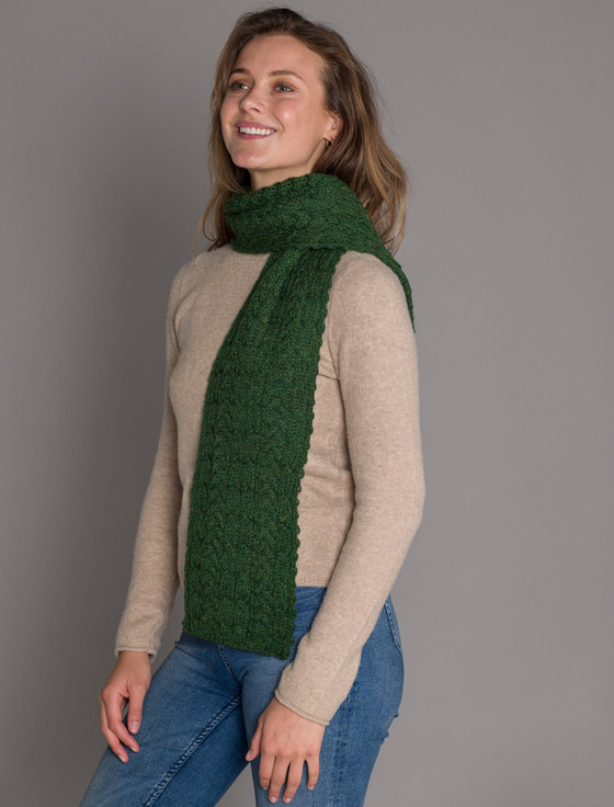 Aran Cashmere Aran Heritage Cable Scarf