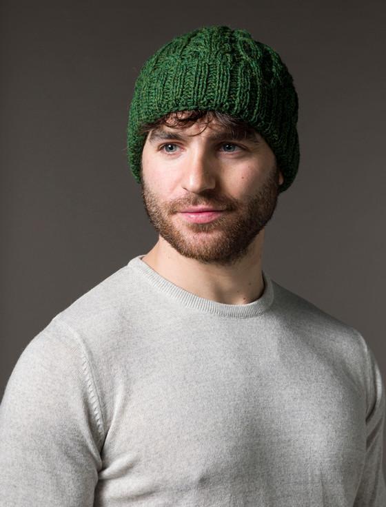 Aran Cashmere Aran Heritage Cable Wool Hat