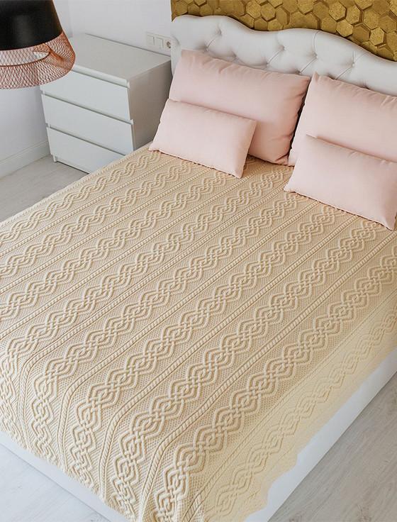 aran cashmere Aran Merino Wool Cable Throw