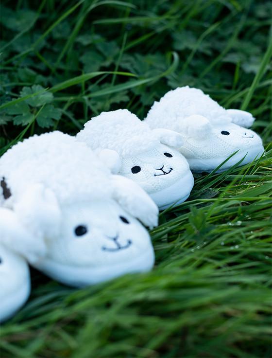 Aran Cashmere Aran Sheep Slip-On Adult Slippers