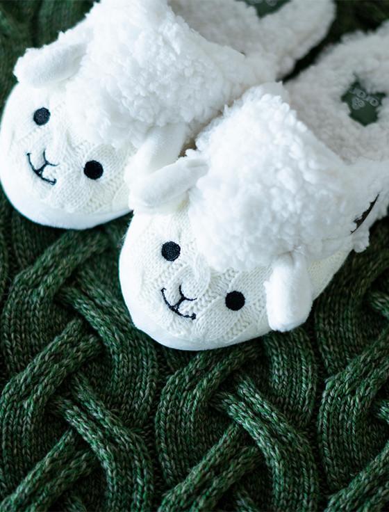 Aran Cashmere Aran Sheep Slip-On Adult Slippers