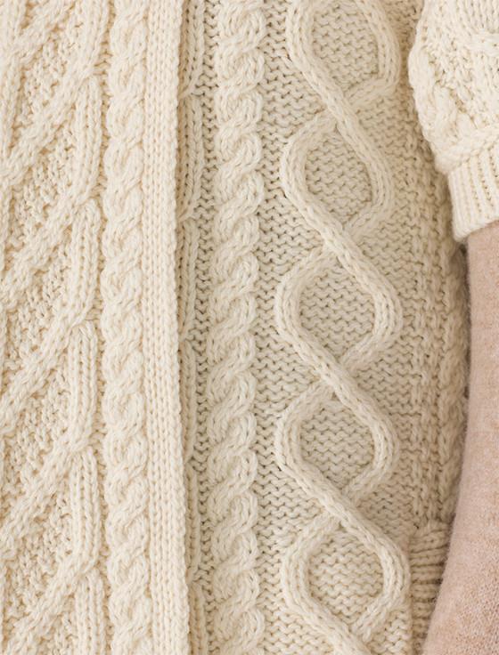 Aran Cashmere Aran Short ‎Sleeve Edge Cardigan