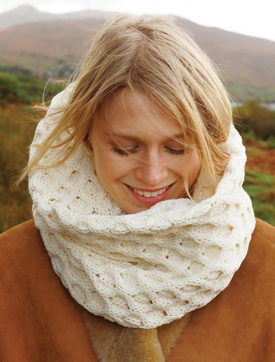 Aran Cashmere Aran Snood Scarf