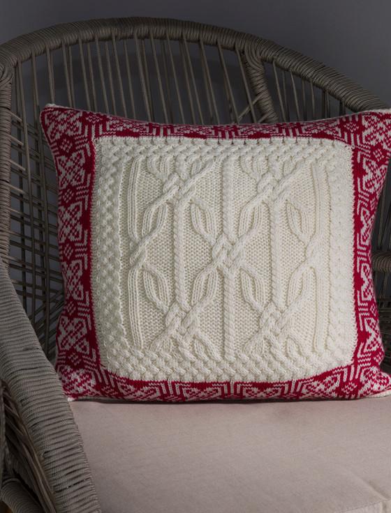 Aran Cashmere Aran Soft Jacquard Cushion Cover