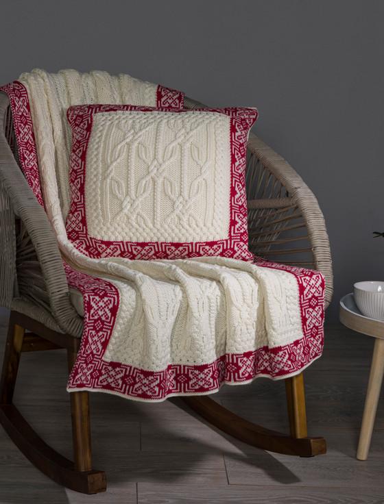 aran cashmere Aran Soft Jacquard Cushion Cover