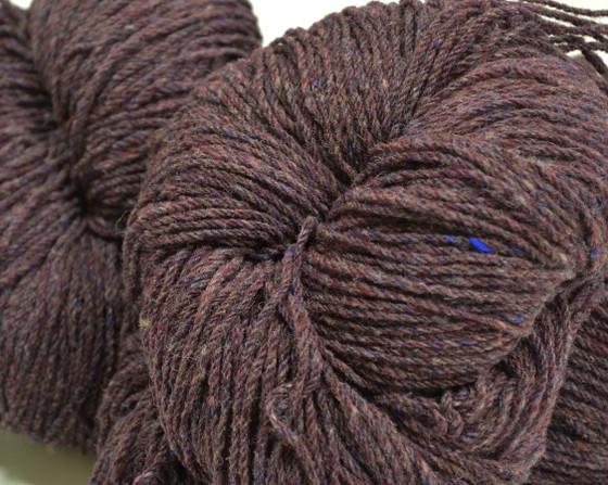 Aran Cashmere Aran Wool Knitting Hanks - Bilberry