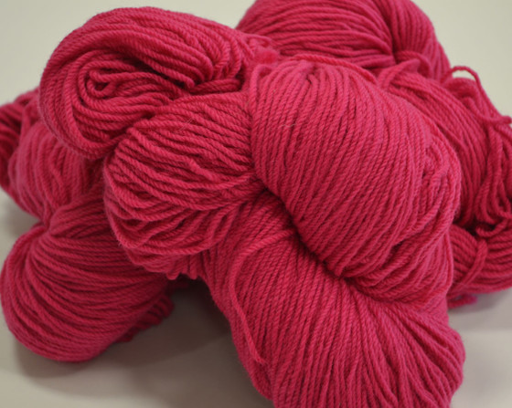 Aran Cashmere Aran Wool Knitting Hanks - Cerise