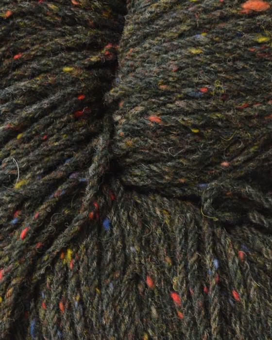 aran cashmere Aran Wool Knitting Hanks - Green Fleck