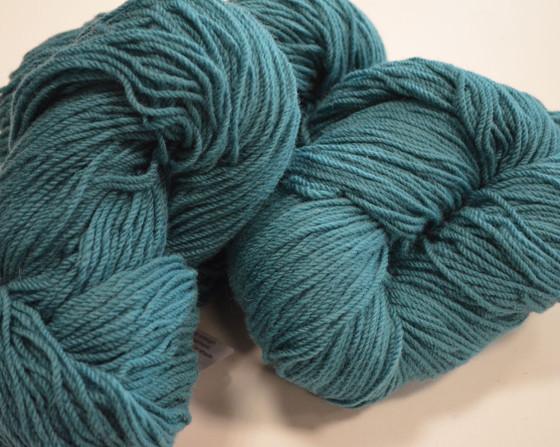 Aran Cashmere Aran Wool Knitting Hanks - Petrol