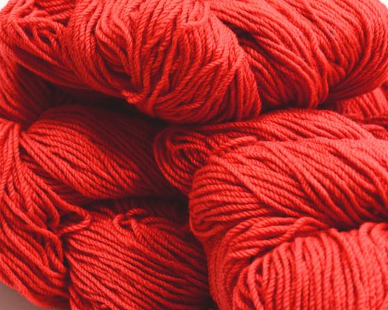 Aran Cashmere Aran Wool Knitting Hanks - Scarlet