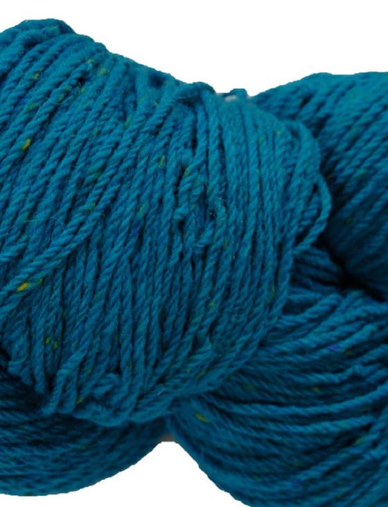 Aran Cashmere Aran Wool Knitting Hanks - Teal Tweed