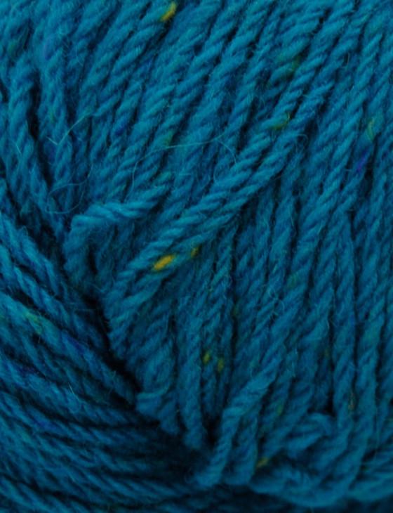 aran cashmere Aran Wool Knitting Hanks - Teal Tweed