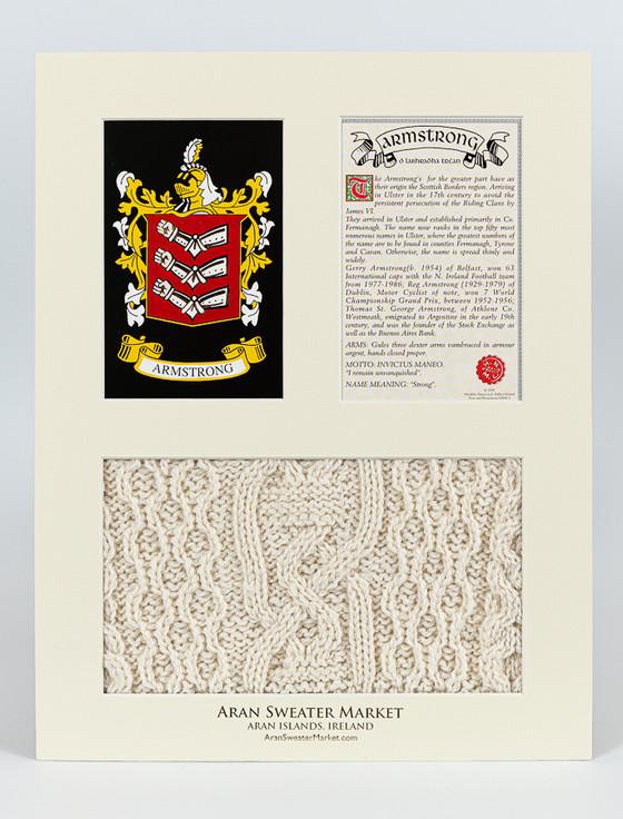 Aran Cashmere Armstrong Clan Aran & History Display