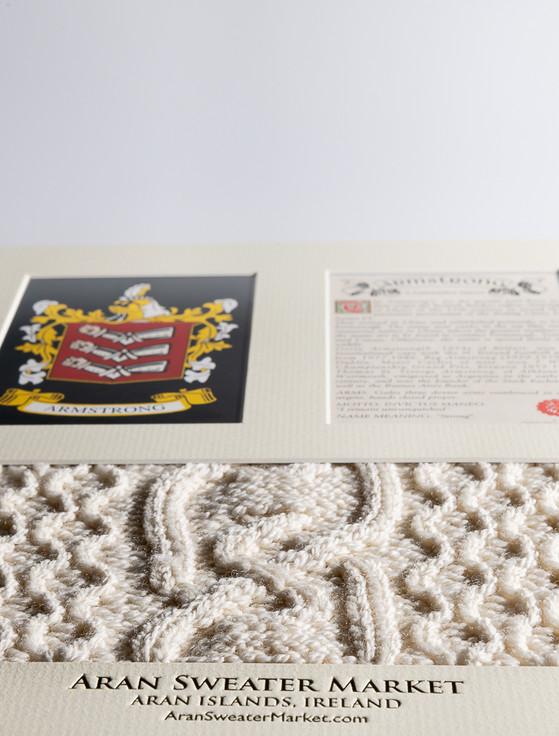 Aran Cashmere Armstrong Clan Aran & History Display