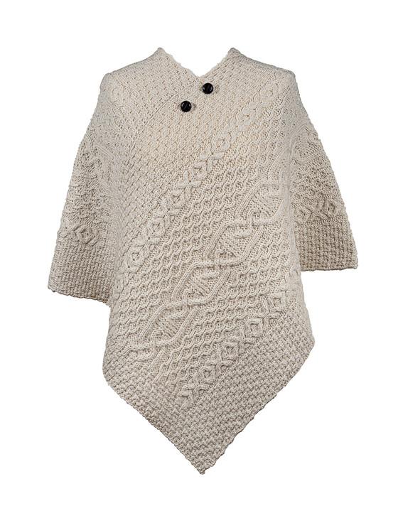aran cashmere Armstrong Clan Aran Poncho