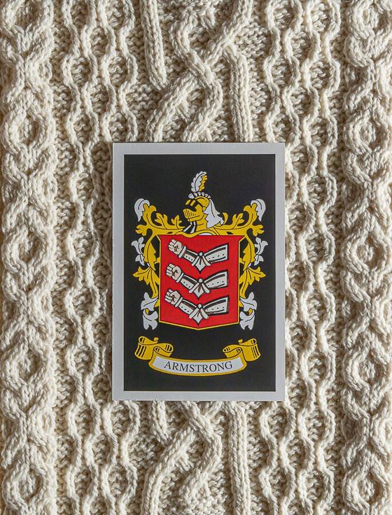 Aran Cashmere Armstrong Clan Scarf