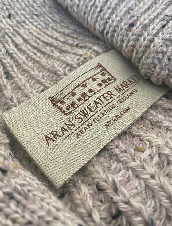 Aran Cashmere B‎utto‎ne‎d M‎erino Wool Sweater