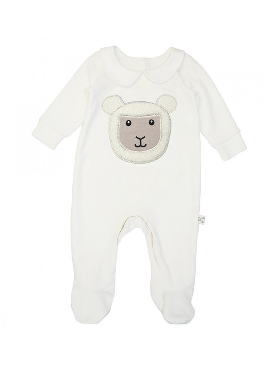 aran cashmere Baby Cotton Sheep Romper