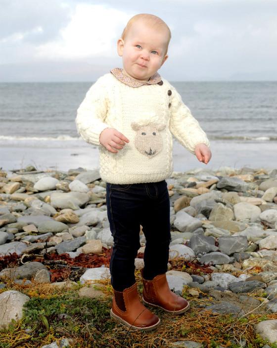 Aran Cashmere Baby Shepley Aran Crew
