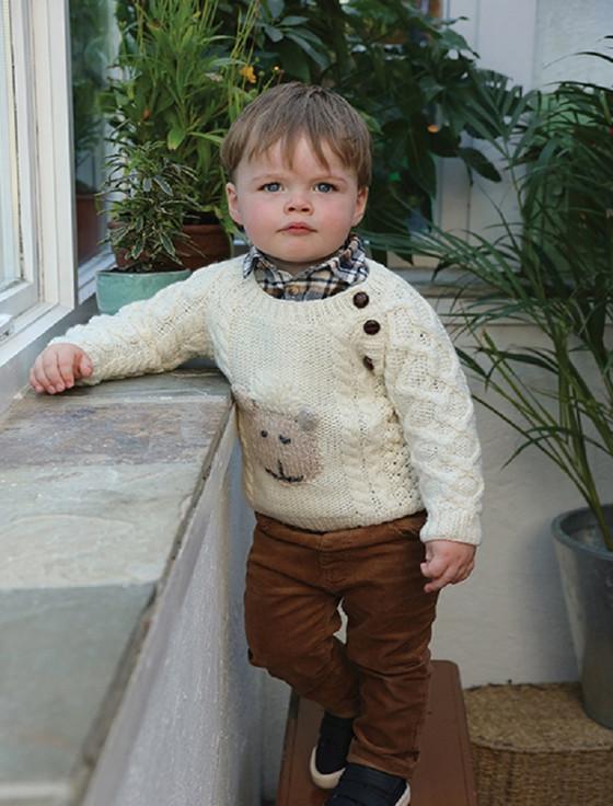 aran cashmere Baby Shepley Aran Crew