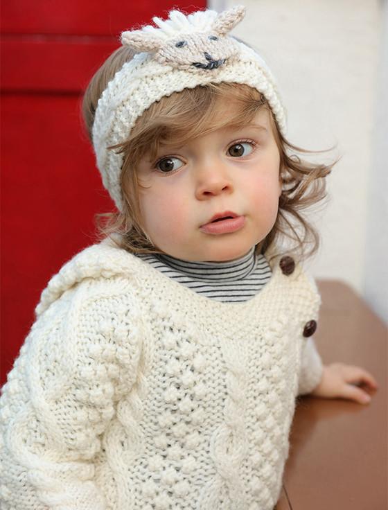 aran cashmere Baby Shepley Aran Headband