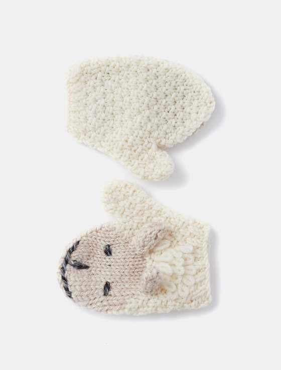 Aran Cashmere Baby Shepley Aran Mittens