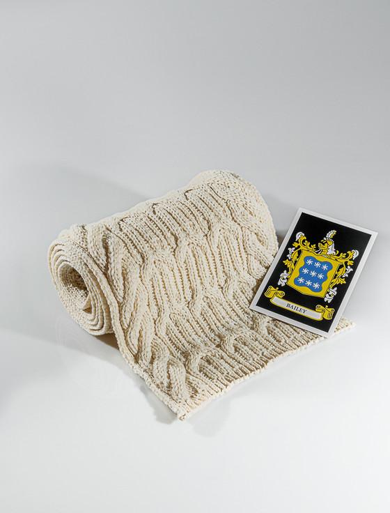 aran cashmere Bailey Clan Scarf