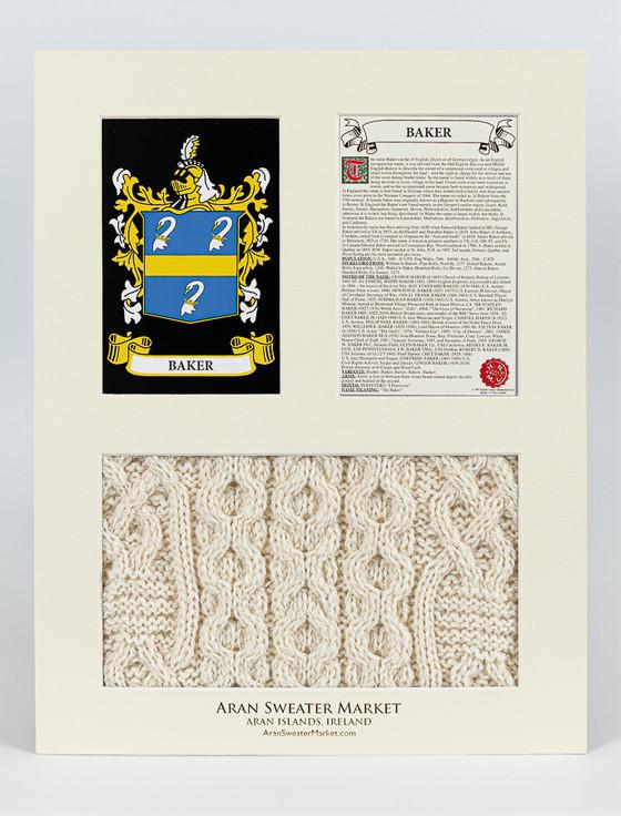 Aran Cashmere Baker Clan Aran & History Display