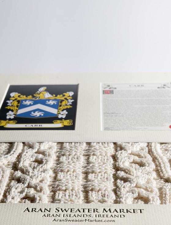 Aran Cashmere Baker Clan Aran & History Display