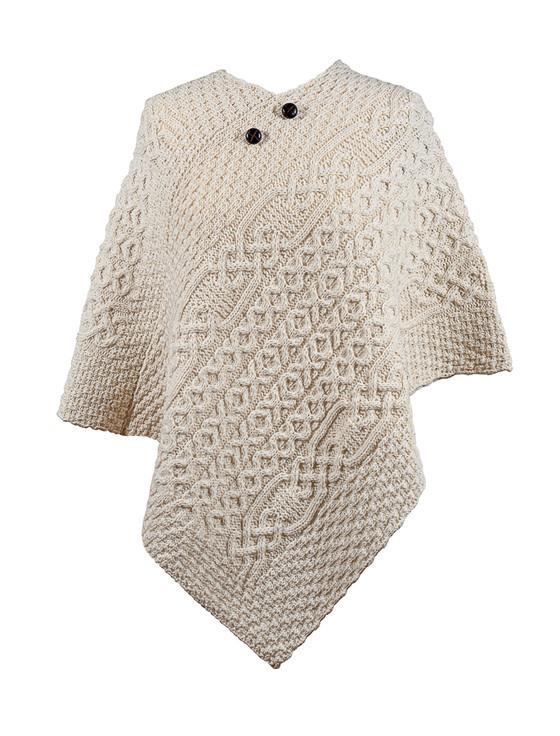 aran cashmere Baker Clan Aran Poncho