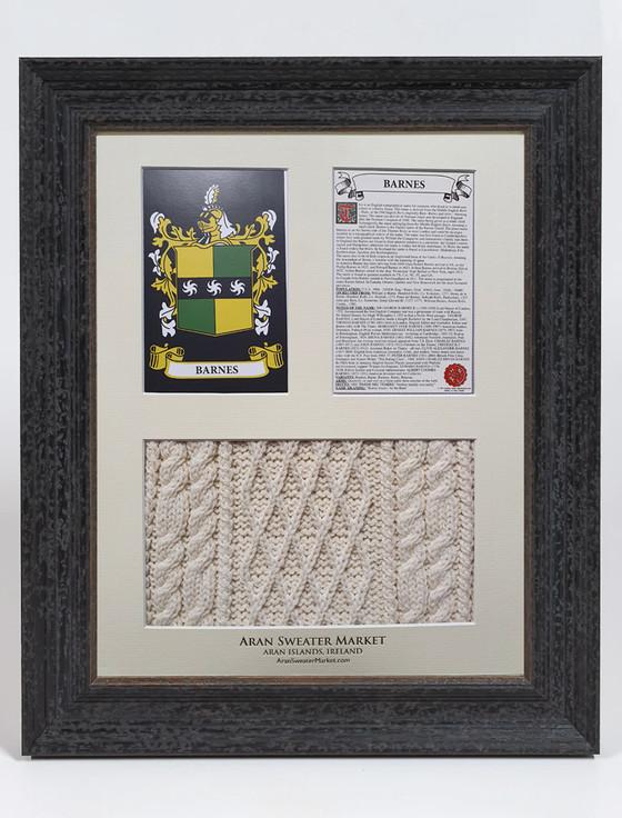 aran cashmere Barnes Clan Aran & History Display