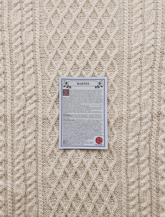 Aran Cashmere Barnes Clan Aran Throw