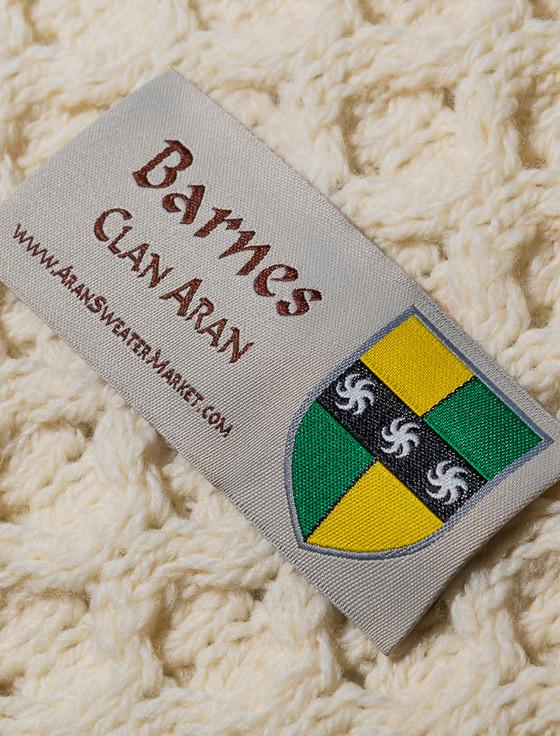 Aran Cashmere Barnes Clan Scarf