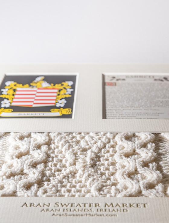 Aran Cashmere Barrett Clan Aran & History Display