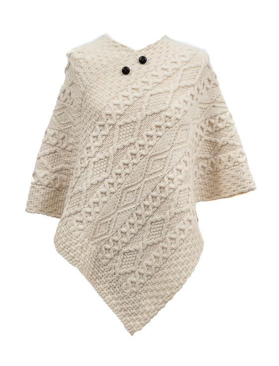 aran cashmere Barrett Clan Aran Poncho
