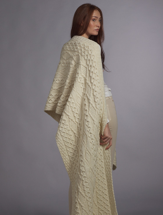 Aran Cashmere Barrett Clan Aran Wrap