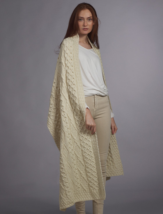 Aran Cashmere Barrett Clan Aran Wrap