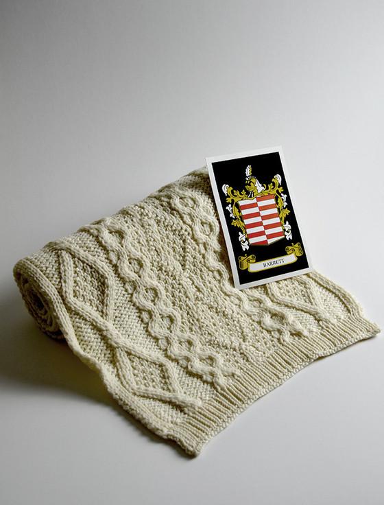 aran cashmere Barrett Clan Scarf