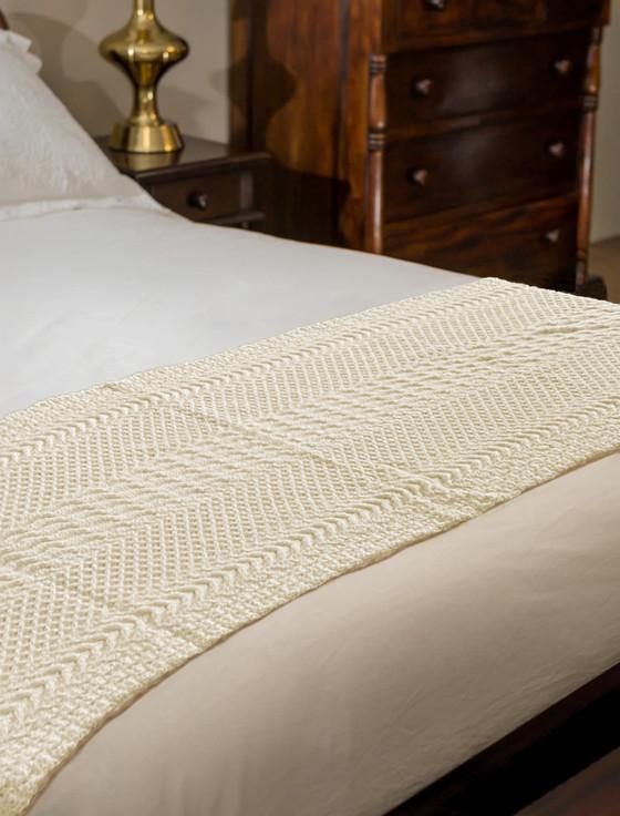 aran cashmere Barry Clan Aran Bed Runner