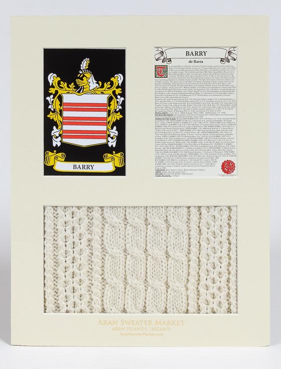 Aran Cashmere Barry Clan Aran & History Display