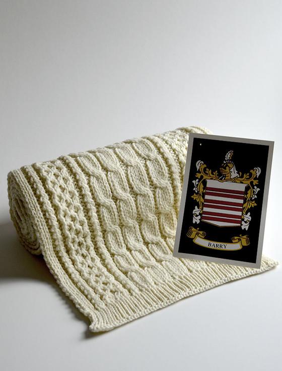 aran cashmere Barry Clan Scarf